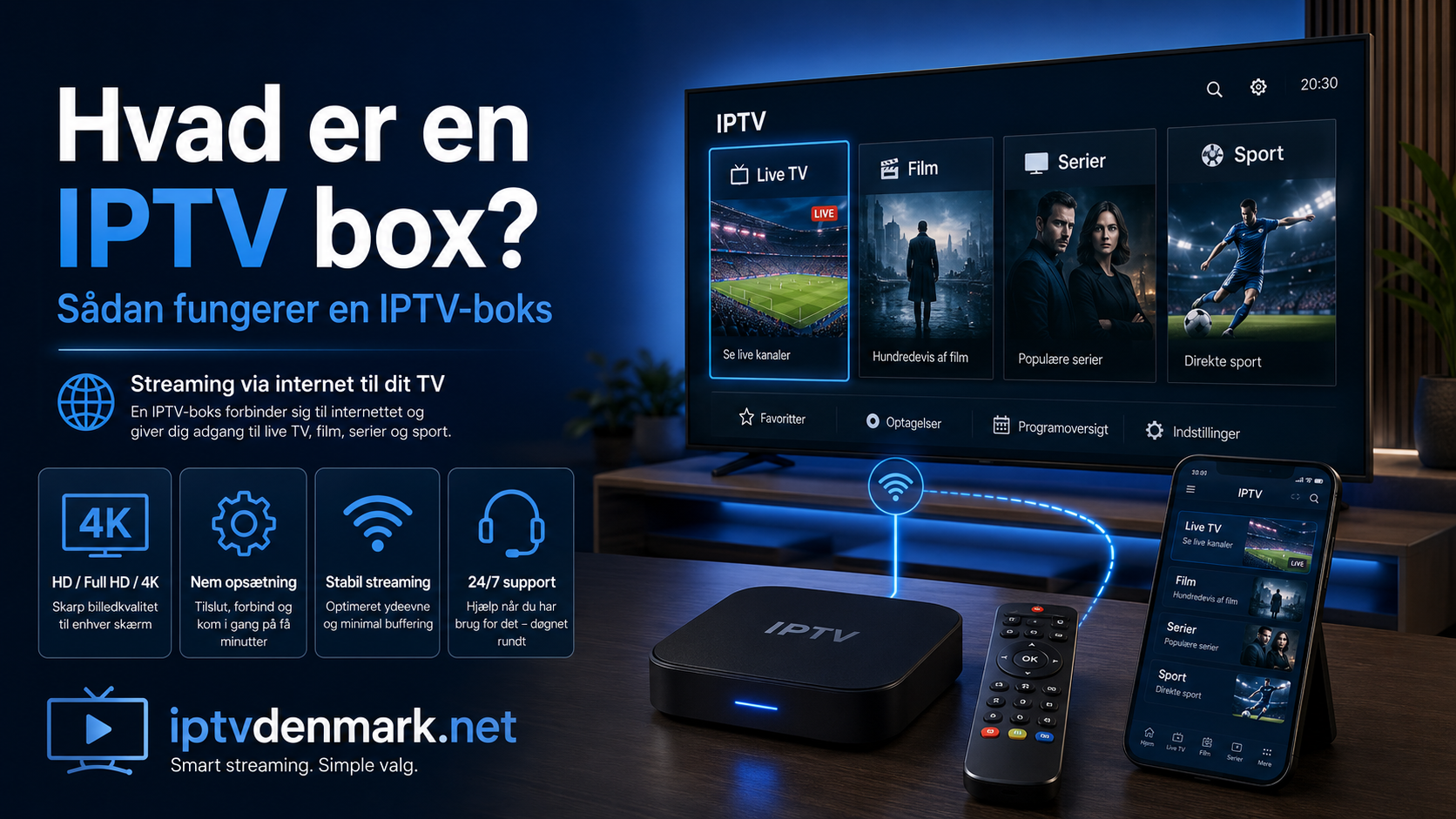 Hvad er en IPTV box? Sådan fungerer en IPTV-boks